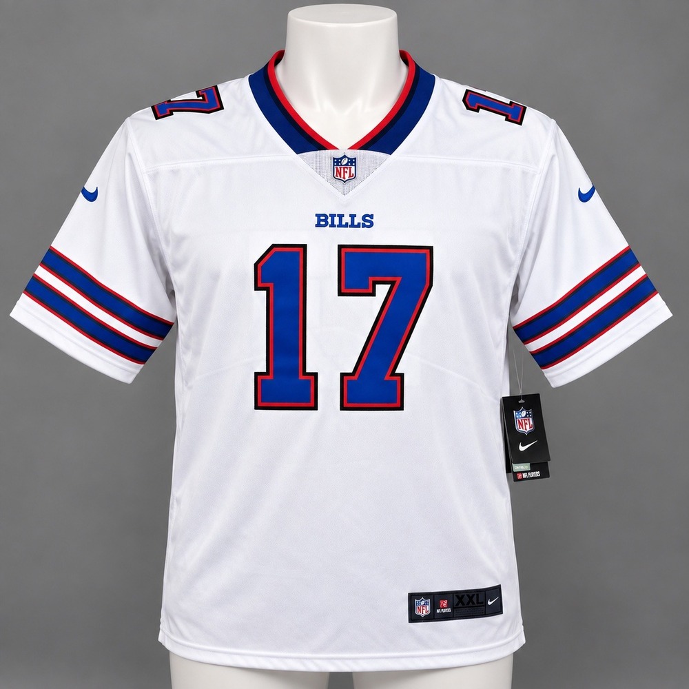 Nike Josh Allen Buffalo Bills Jersey Mens XXL White NEW NFL On Field 17
